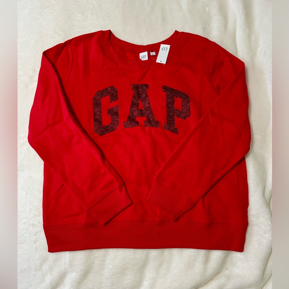 NWT Gap Glitter Logo Sweatshirt